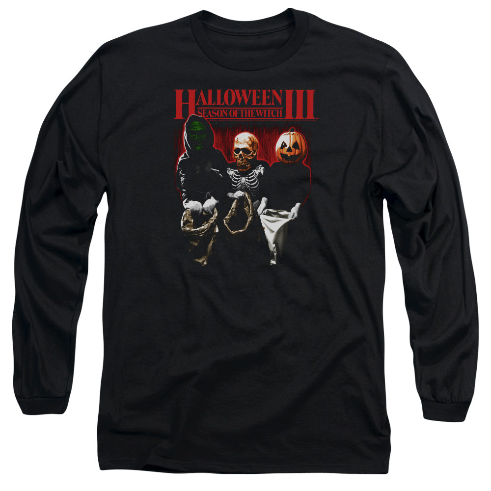 HALLOWEEN III : TRICK OR TREAT L\S ADULT T SHIRT 18\1 BLACK 2X