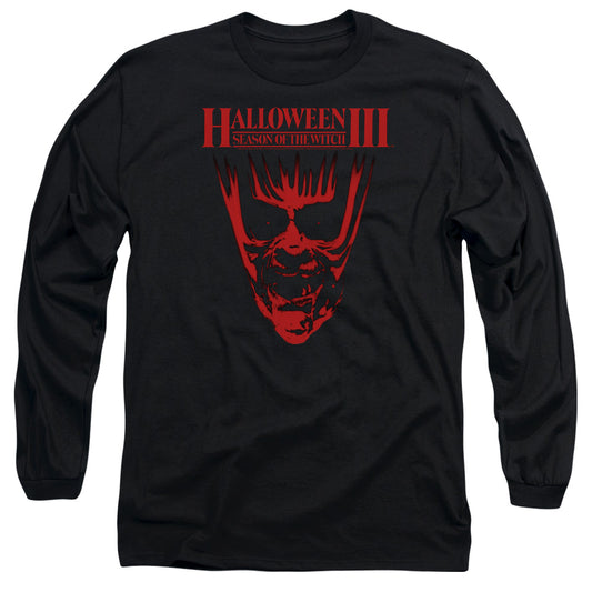 HALLOWEEN III : TITLE L\S ADULT T SHIRT 18\1 BLACK MD