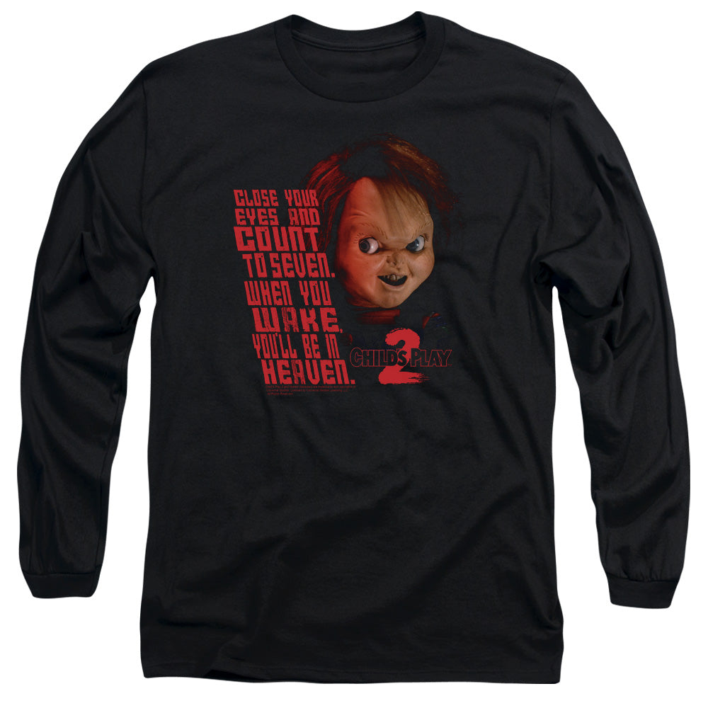 CHILD'S PLAY 2 : IN HEAVEN L\S ADULT T SHIRT 18\1 BLACK 2X