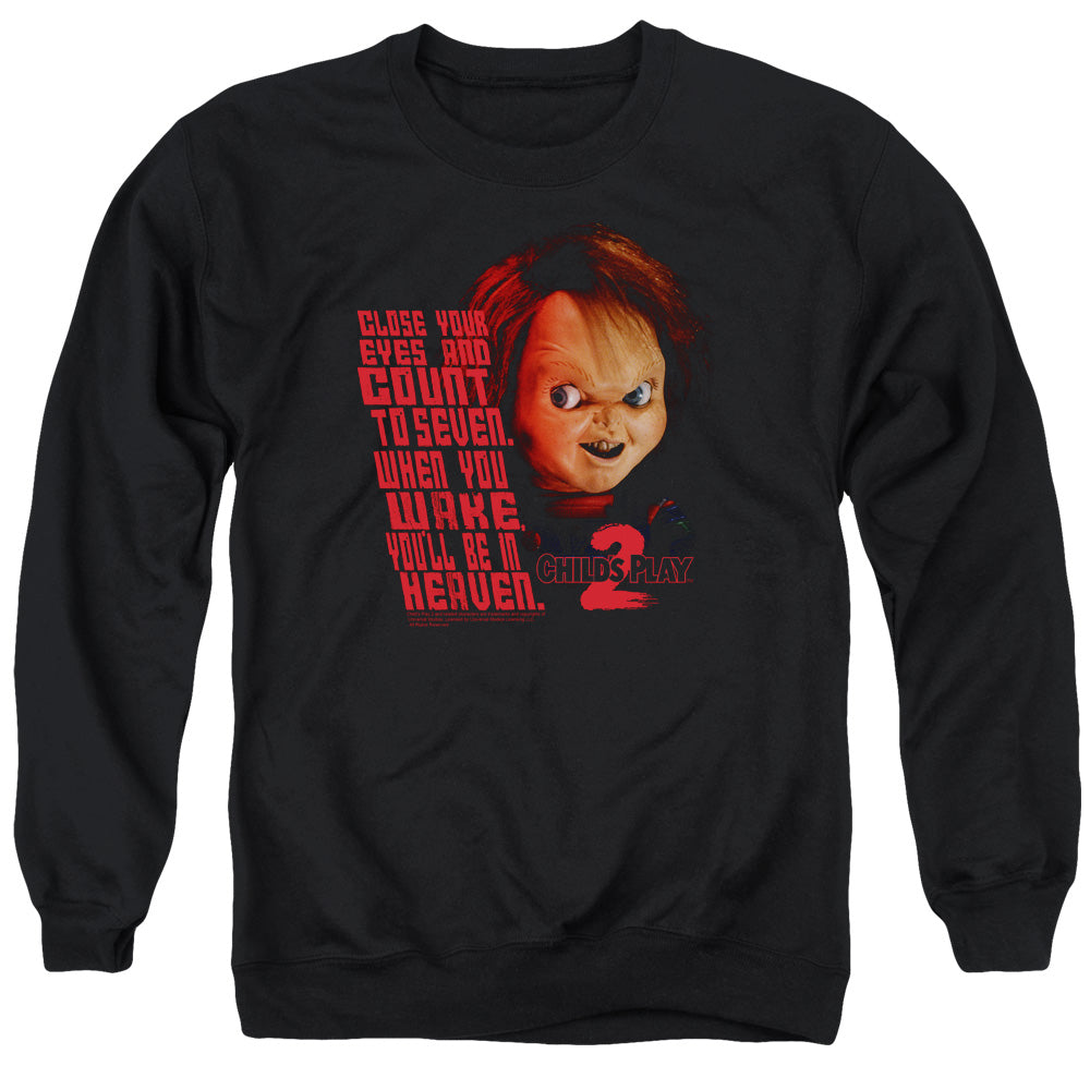 CHILD'S PLAY 2 : IN HEAVEN ADULT CREW NECK SWEATSHIRT BLACK 2X