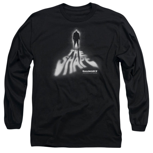 HALLOWEEN II : THE SHAPE L\S ADULT T SHIRT 18\1 BLACK 2X