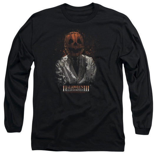 HALLOWEEN III : H3 SCIENTIST L\S ADULT T SHIRT 18\1 BLACK LG