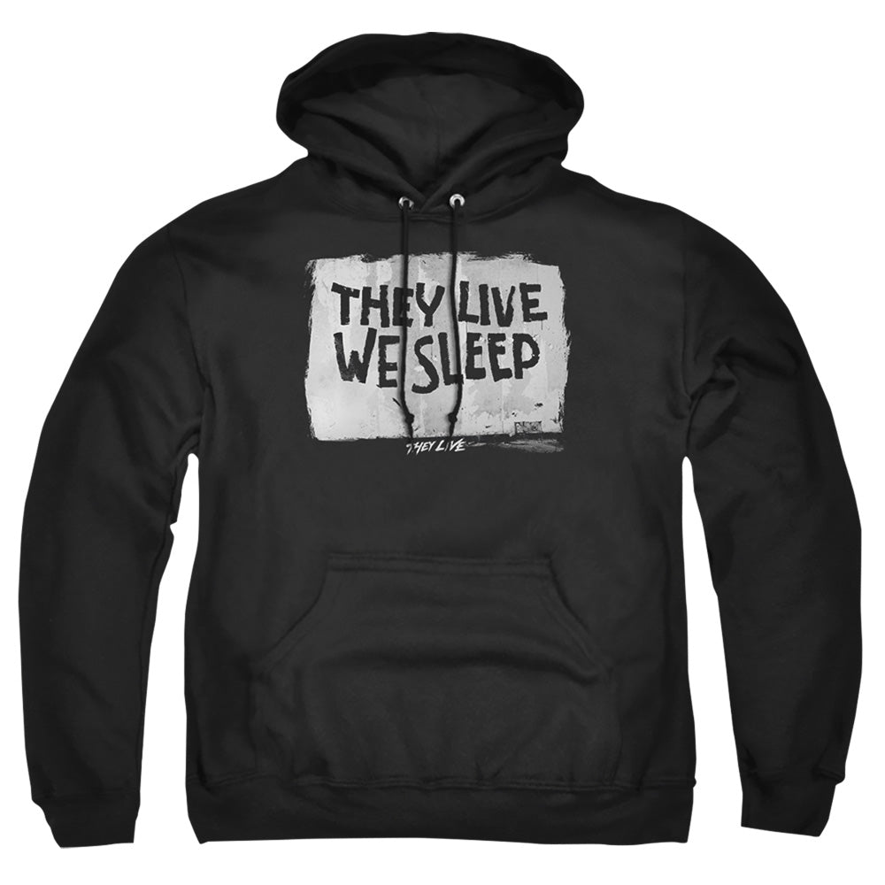 THEY LIVE : WE SLEEP ADULT PULL OVER HOODIE Black 2X