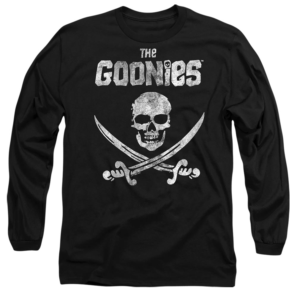 THE GOONIES : FLAG 1 L\S ADULT T SHIRT 18\1 Black 2X