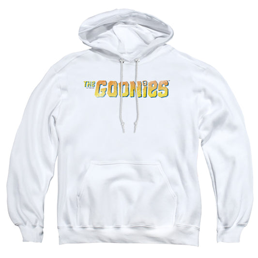 THE GOONIES : LOGO ADULT PULL OVER HOODIE White 2X