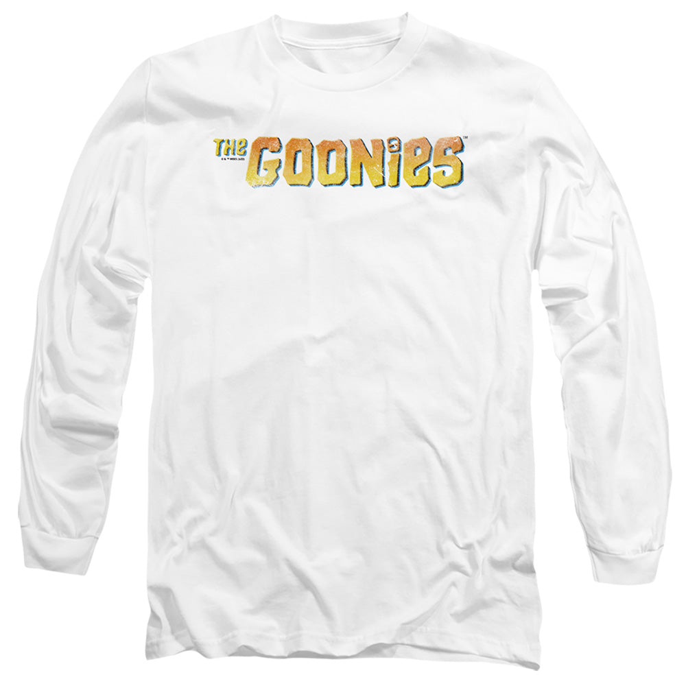 THE GOONIES : LOGO L\S ADULT T SHIRT 18\1 White 2X