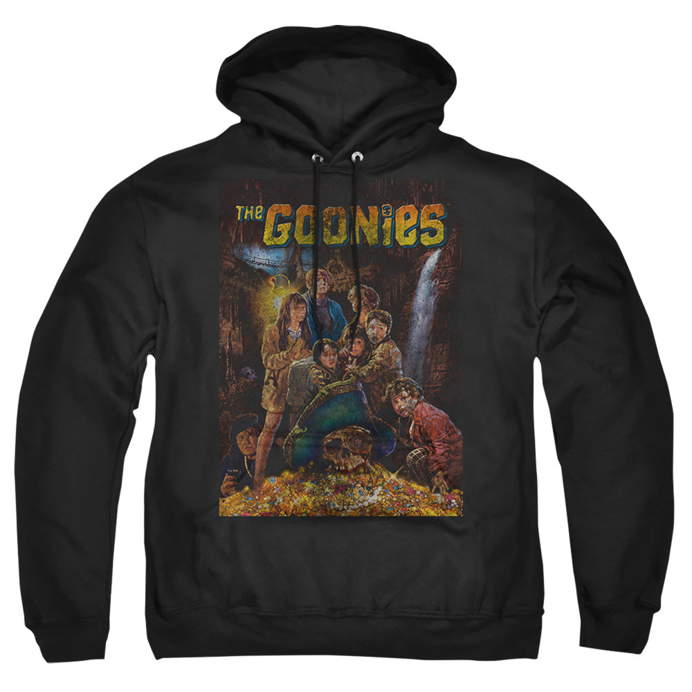 THE GOONIES : POSTER ADULT PULL OVER HOODIE Black 2X