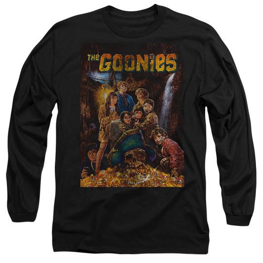 THE GOONIES : POSTER L\S ADULT T SHIRT 18\1 Black 2X