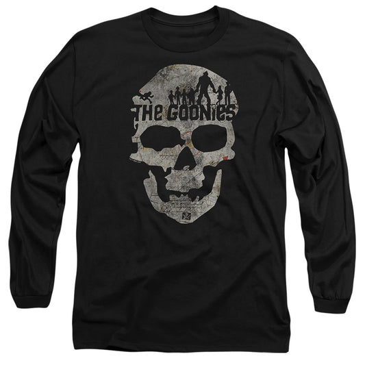 THE GOONIES : SKULL 1 L\S ADULT T SHIRT 18\1 Black SM