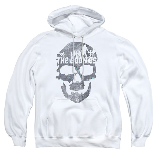 THE GOONIES : SKULL 2 ADULT PULL OVER HOODIE White XL