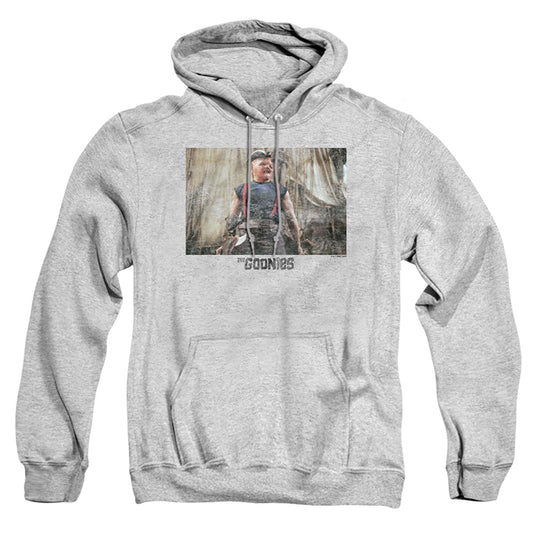 THE GOONIES : SLOTH 1 ADULT PULL OVER HOODIE Athletic Heather 2X