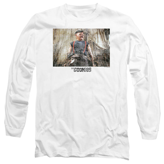 THE GOONIES : SLOTH 2 L\S ADULT T SHIRT 18\1 White 2X