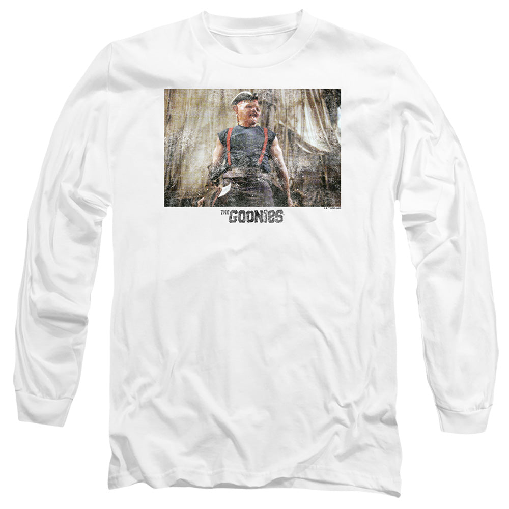 THE GOONIES : SLOTH 2 L\S ADULT T SHIRT 18\1 White LG