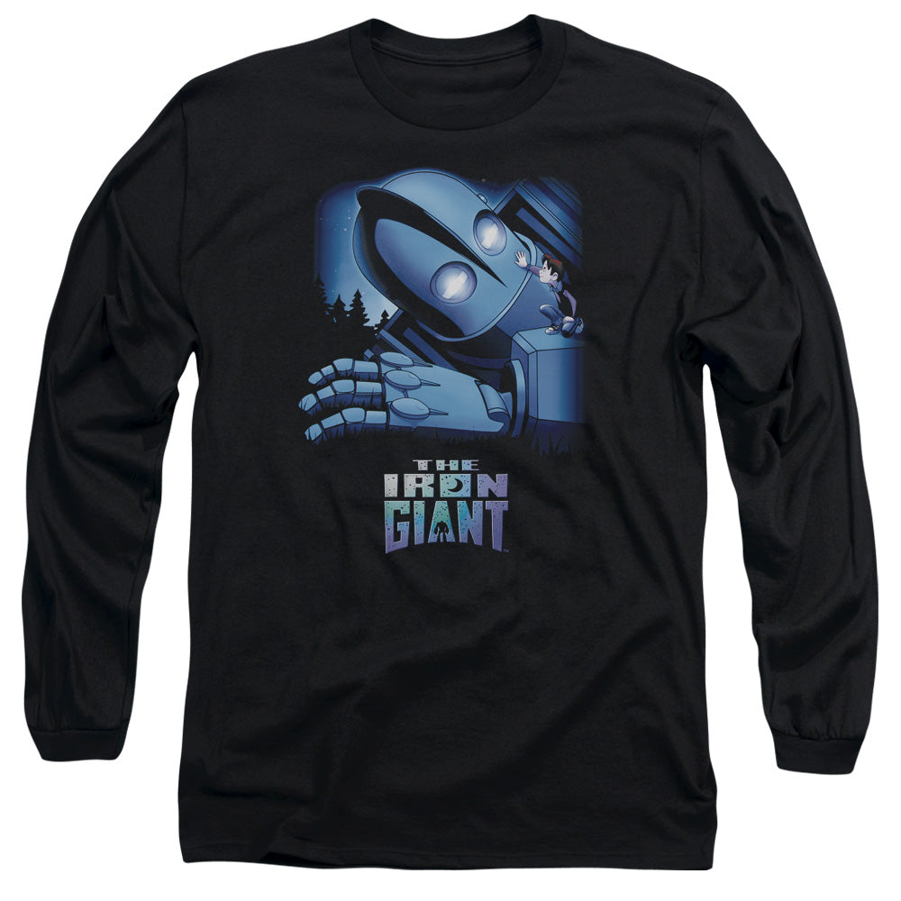 IRON GIANT : GIANT AND HOGARTH L\S ADULT T SHIRT 18\1 Black 2X