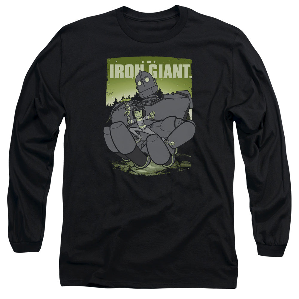 IRON GIANT : HELPING HAND L\S ADULT T SHIRT 18\1 Black 2X