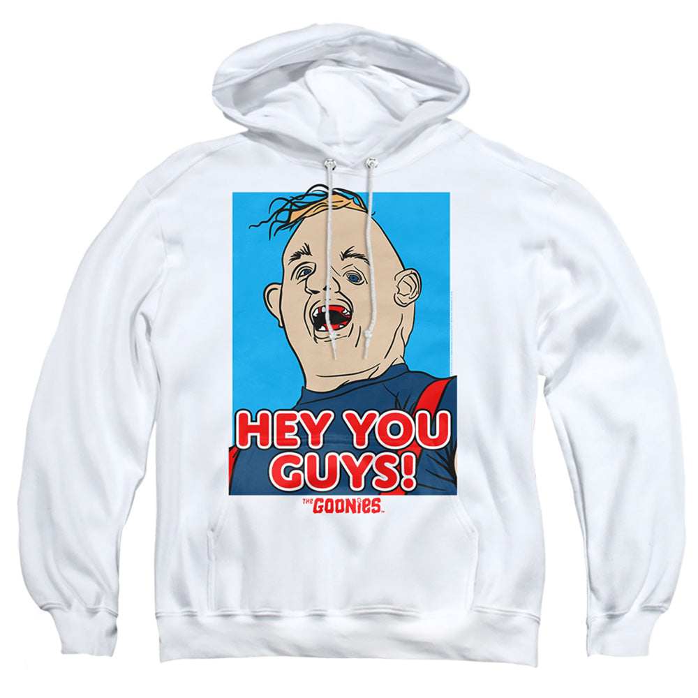 THE GOONIES : SLOTH HEY YOU GUYS ADULT PULL OVER HOODIE White MD