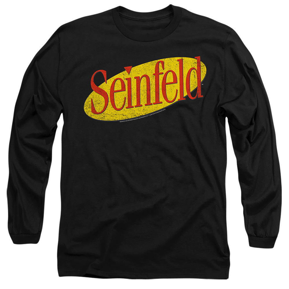 SEINFELD : SEINFELD LOGO L\S ADULT T SHIRT 18\1 Black 2X