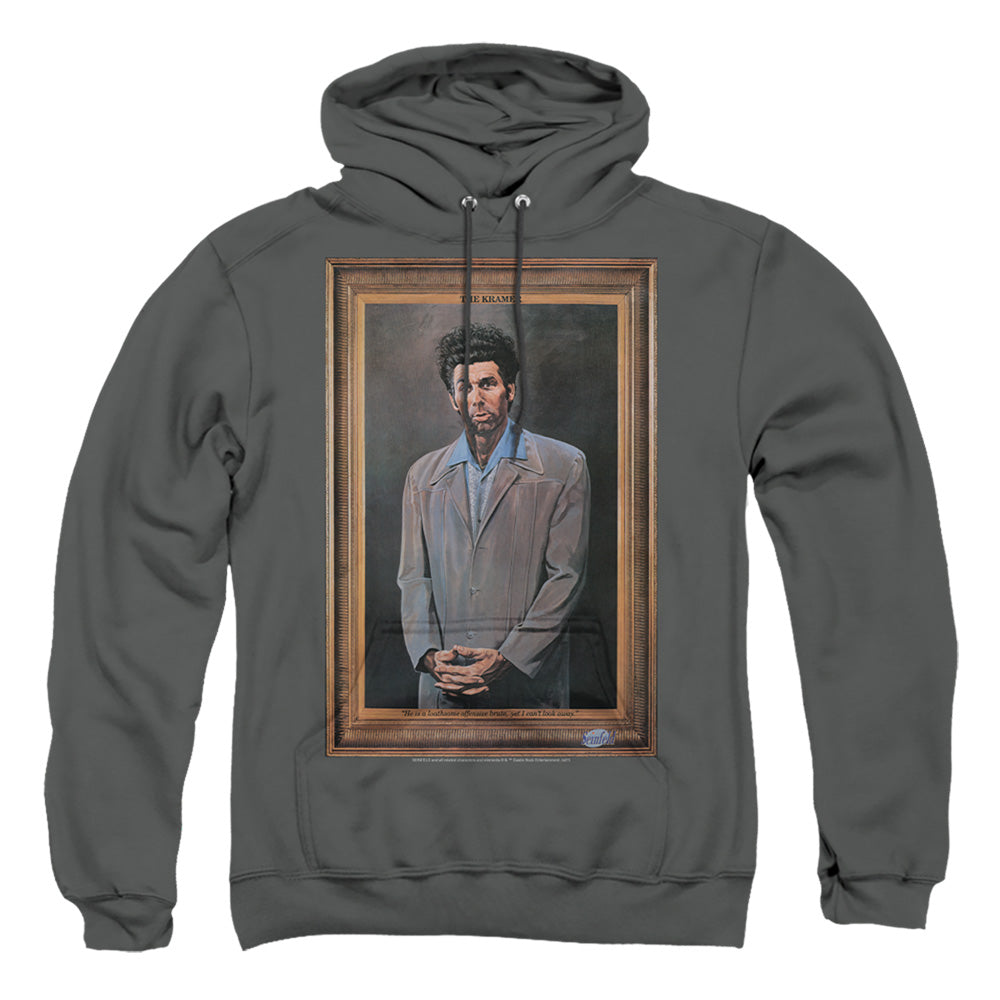 SEINFELD : KRAMER PORTRAIT ADULT PULL OVER HOODIE Charcoal 2X