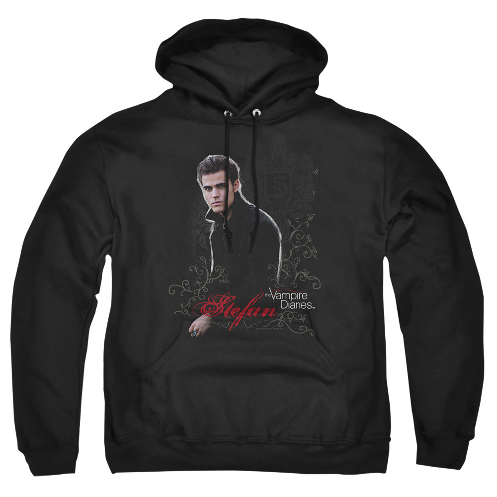 VAMPIRE DIARIES : STEFAN ADULT PULL OVER HOODIE Black 2X