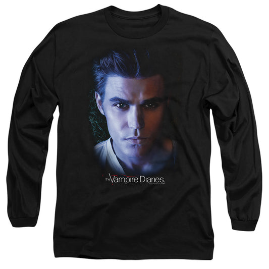 VAMPIRE DIARIES : STEFAN L\S ADULT T SHIRT 18\1 BLACK 2X