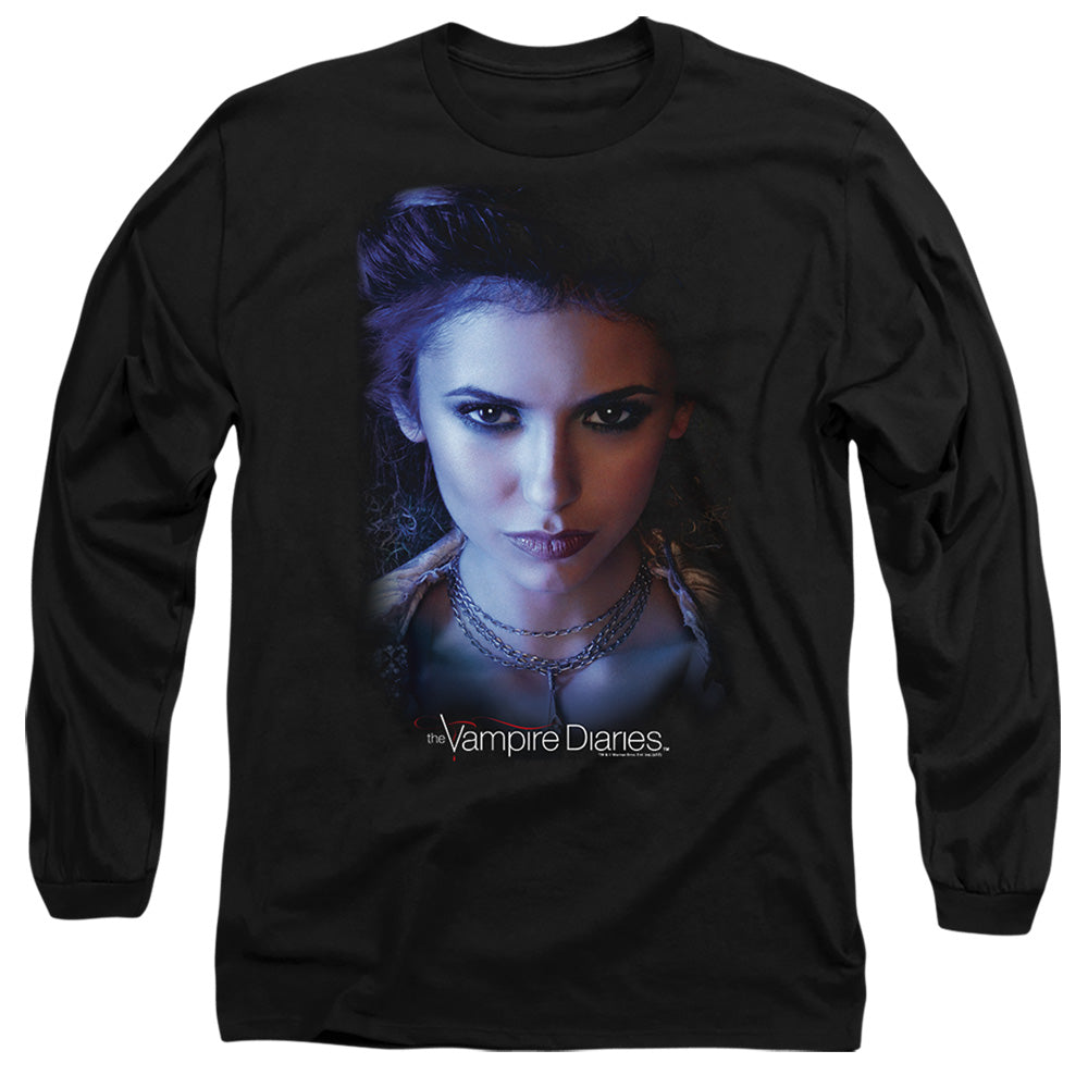 VAMPIRE DIARIES : ELENA L\S ADULT T SHIRT 18\1 BLACK 2X