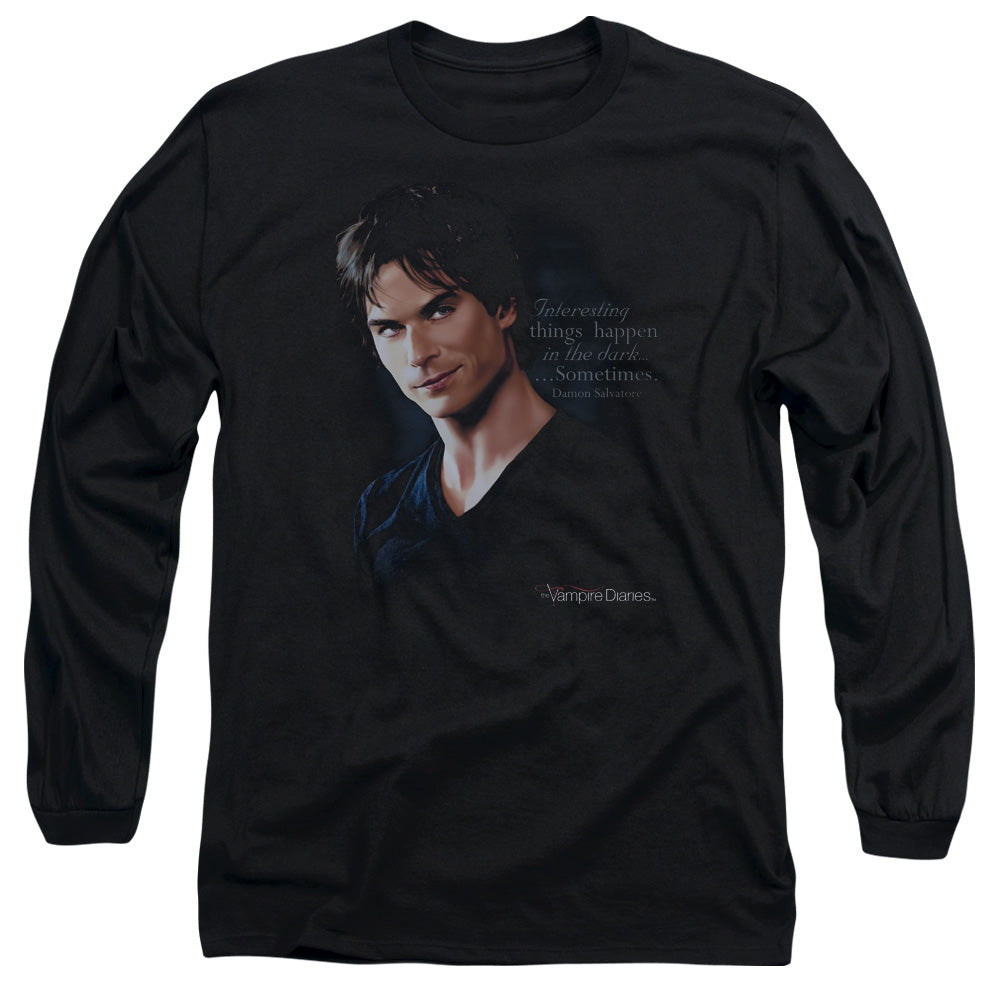 VAMPIRE DIARIES : SOMETIMES L\S ADULT T SHIRT 18\1 Black 2X