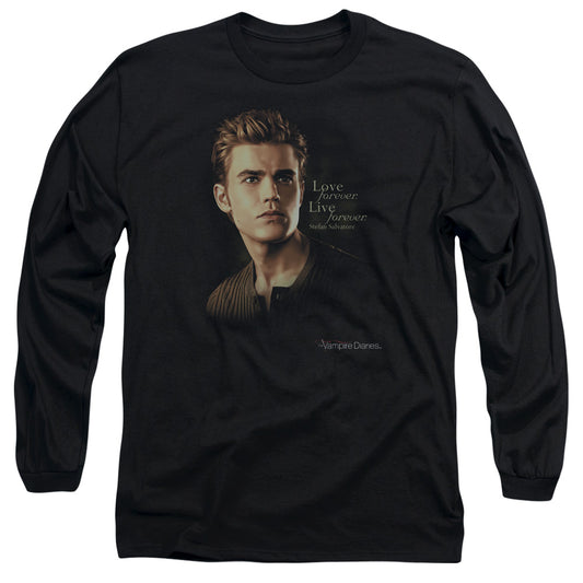 VAMPIRE DIARIES : FOREVER L\S ADULT T SHIRT 18\1 Black 2X