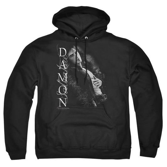 VAMPIRE DIARIES : BESIDES ME ADULT PULL OVER HOODIE Black 2X