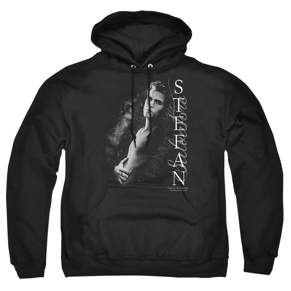 VAMPIRE DIARIES : NEXT TO ME ADULT PULL OVER HOODIE Black 2X