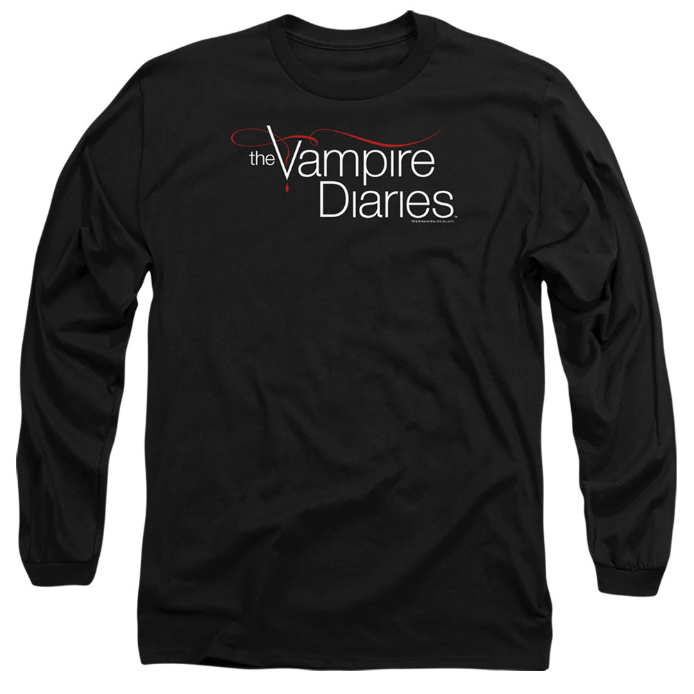 VAMPIRE DIARIES : THE VAMPIRE DIARIES LOGO L\S ADULT T SHIRT 18\1 Black 2X