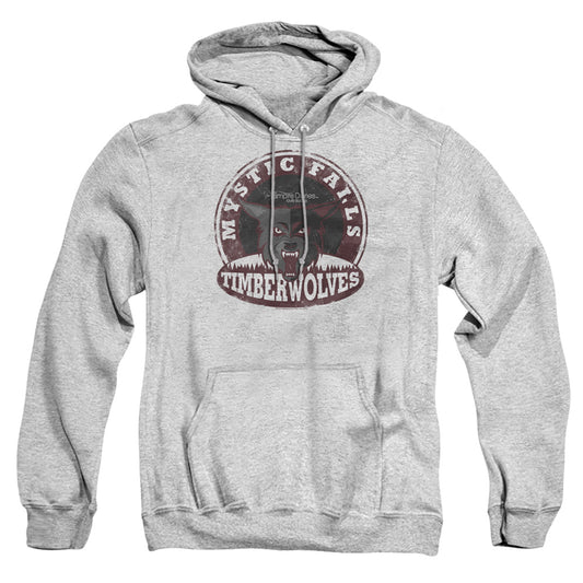 VAMPIRE DIARIES : TIMBERWOLVES ADULT PULL OVER HOODIE Athletic Heather 2X