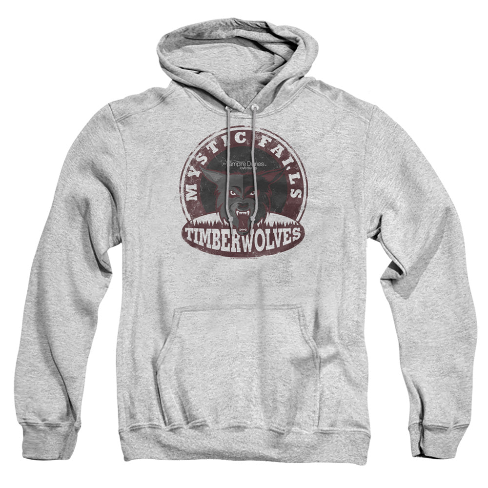 VAMPIRE DIARIES : TIMBERWOLVES ADULT PULL OVER HOODIE Athletic Heather LG