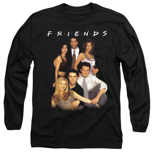 FRIENDS : STAND TOGETHER L\S ADULT T SHIRT 18\1 Black 2X