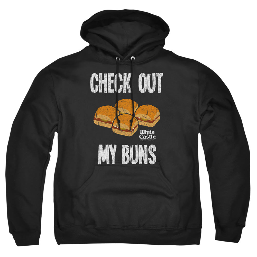 WHITE CASTLE : MY BUNS ADULT PULL-OVER HOODIE BLACK 5X