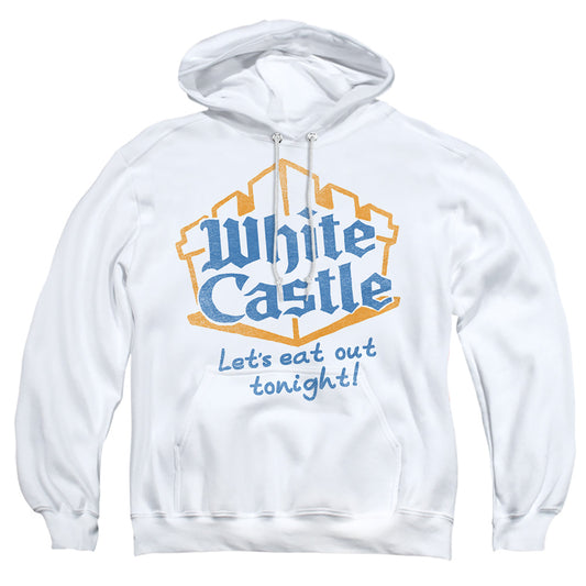 WHITE CASTLE : LET'S EAT ADULT PULL OVER HOODIE White LG