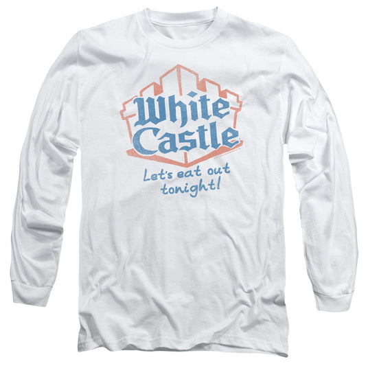 WHITE CASTLE : LET'S EAT L\S ADULT T SHIRT 18\1 WHITE 2X