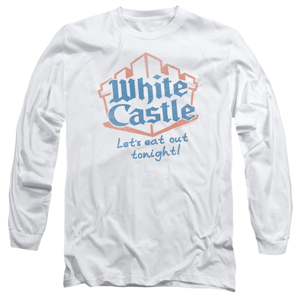 WHITE CASTLE : LET'S EAT L\S ADULT T SHIRT 18\1 WHITE 3X