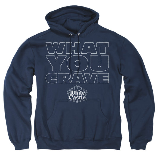 WHITE CASTLE : CRAVING ADULT PULL OVER HOODIE Navy 2X