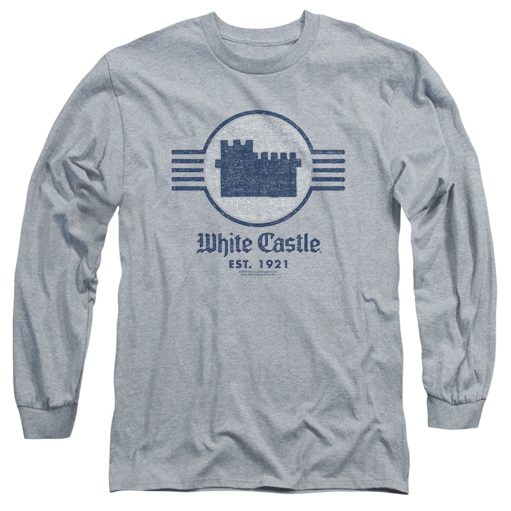 WHITE CASTLE : EMBLEM L\S ADULT T SHIRT 18\1 Athletic Heather 2X