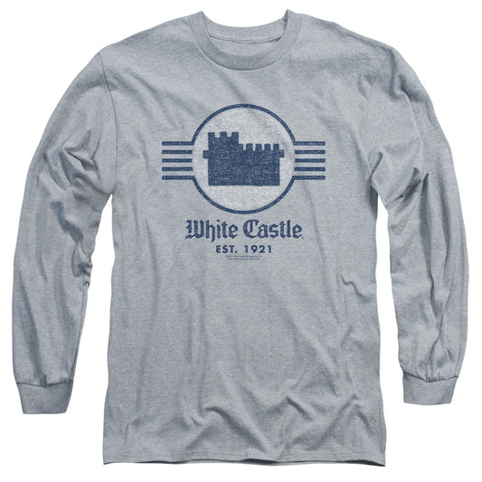 WHITE CASTLE : EMBLEM L\S ADULT T SHIRT 18\1 ATHLETIC HEATHER 3X