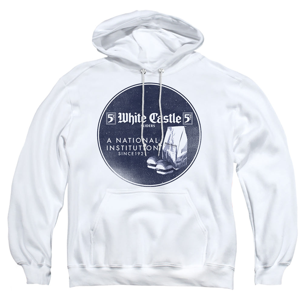 WHITE CASTLE : NATIONAL INSTITUTION ADULT PULL OVER HOODIE White SM