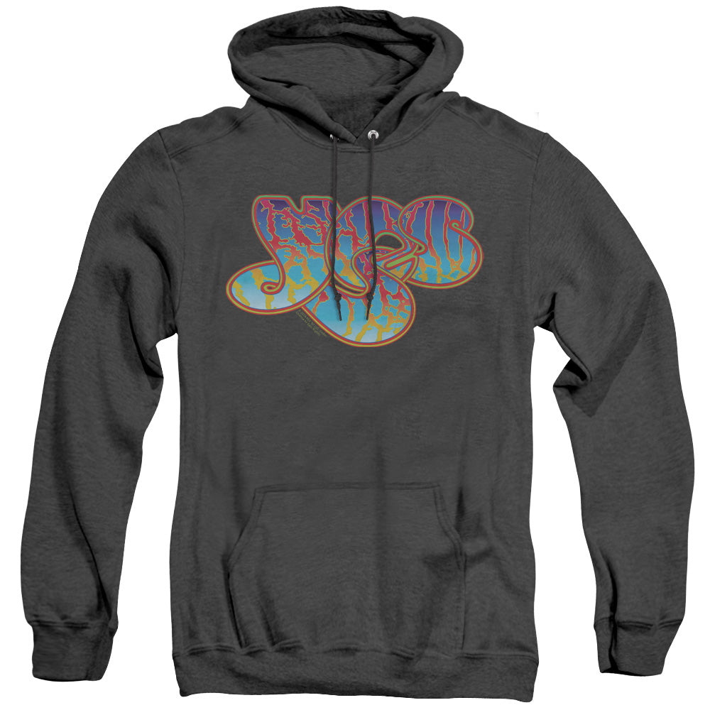 YES : LOGO ADULT HEATHER HOODIE BLACK 3X