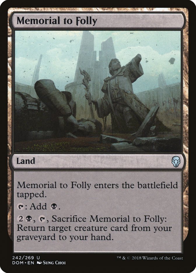 memorial to folly magic the gathering dominaria dom-242